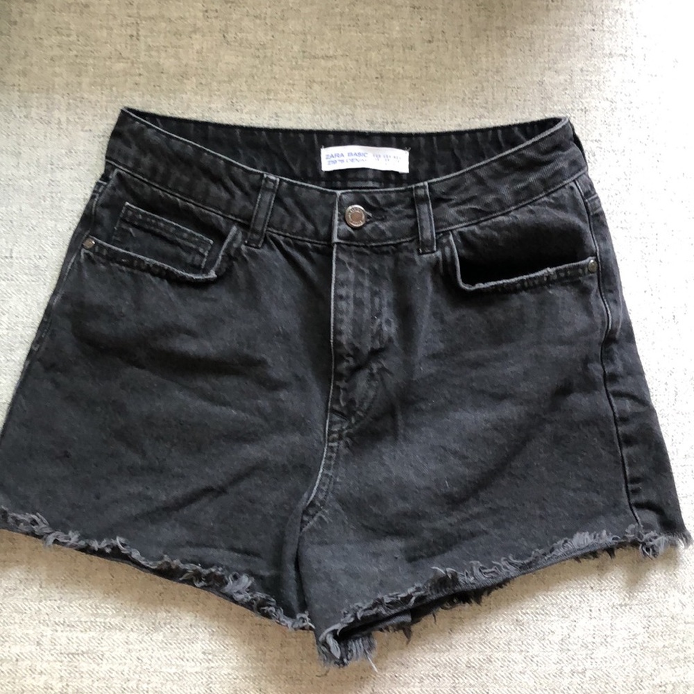 Black Denim Women Shorts